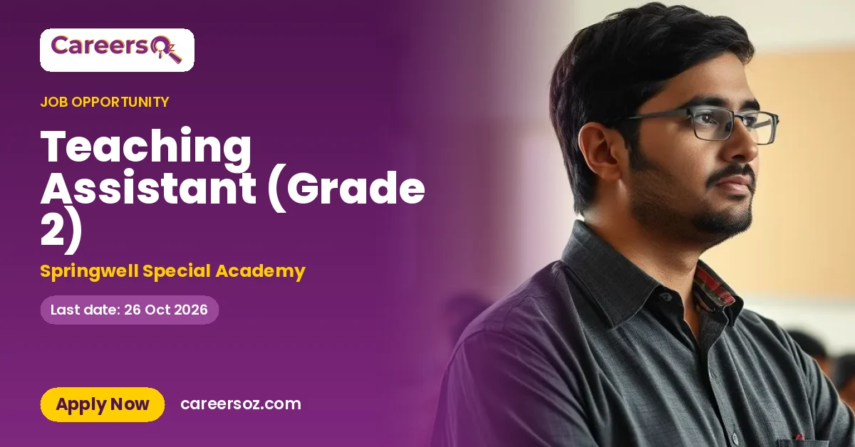 Teaching Assistant (Grade 2) – Springwell Special Academy