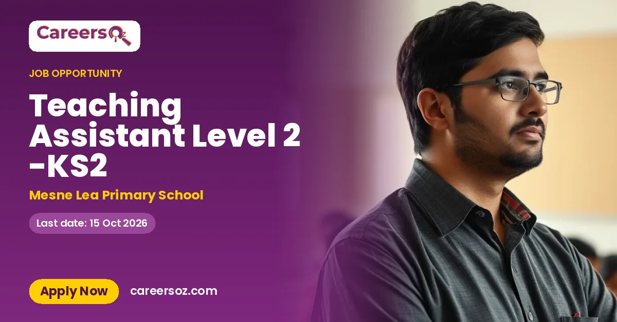 Teaching Assistant Level 2 -KS2 – Mesne Lea Primary School