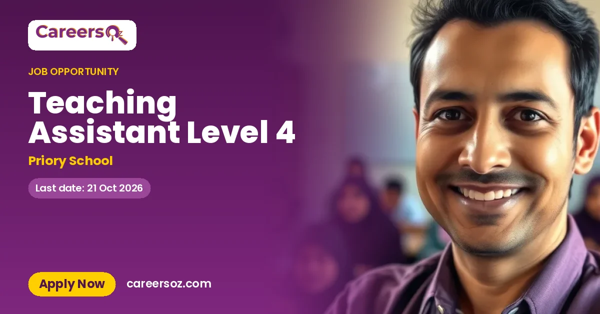 Teaching Assistant Level 4 – Priory School