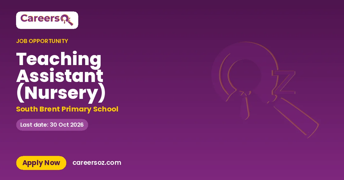 Teaching Assistant (Nursery) – South Brent Primary School