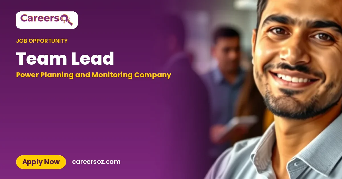 Team Lead – Power Planning and Monitoring Company