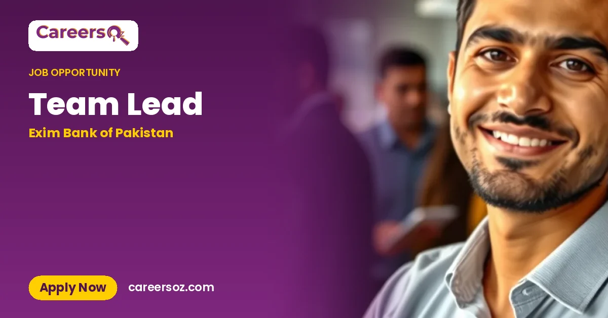 Team Lead – Exim Bank of Pakistan