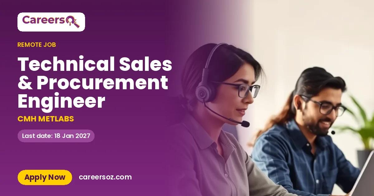 Technical Sales & Procurement Engineer – CMH METLABS