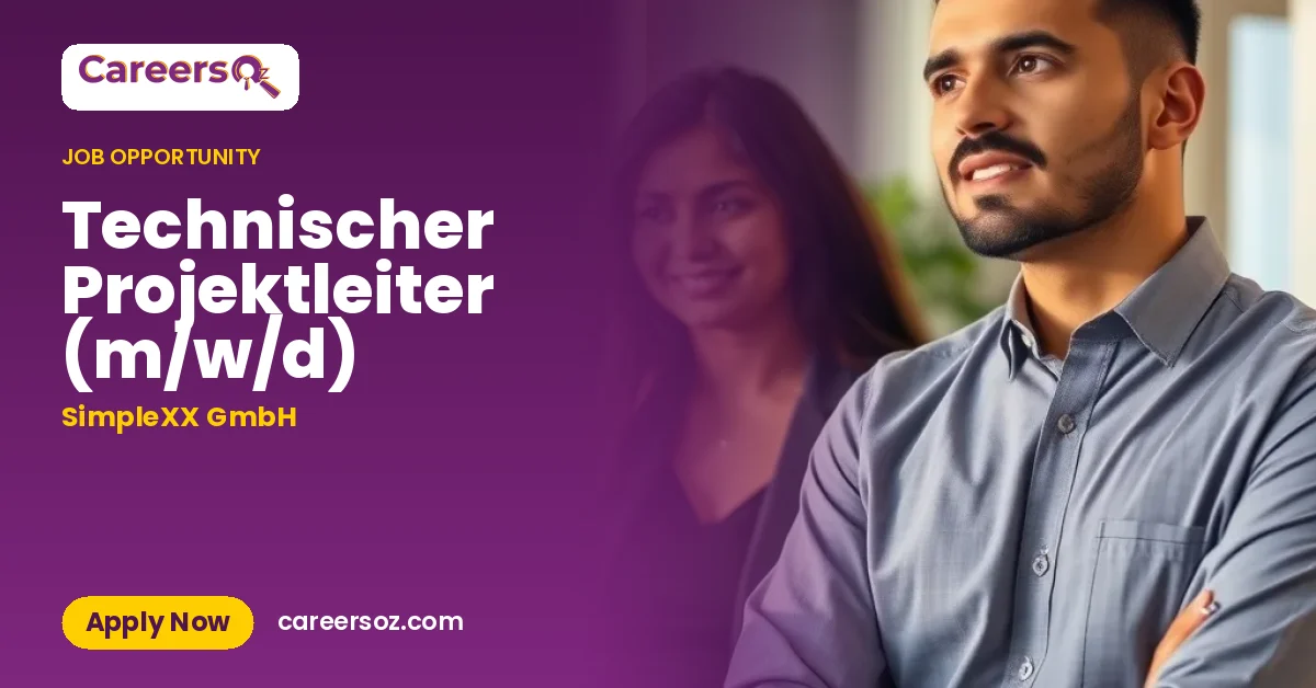 Technischer Projektleiter (m/w/d) – SimpleXX GmbH