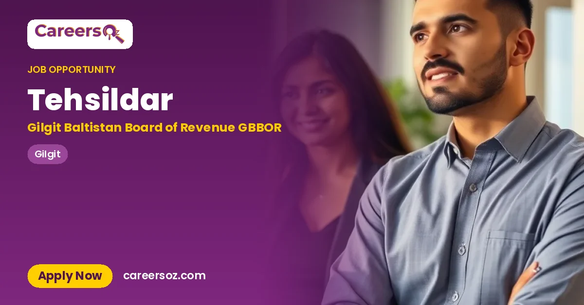 Tehsildar – Gilgit Baltistan Board of Revenue GBBOR