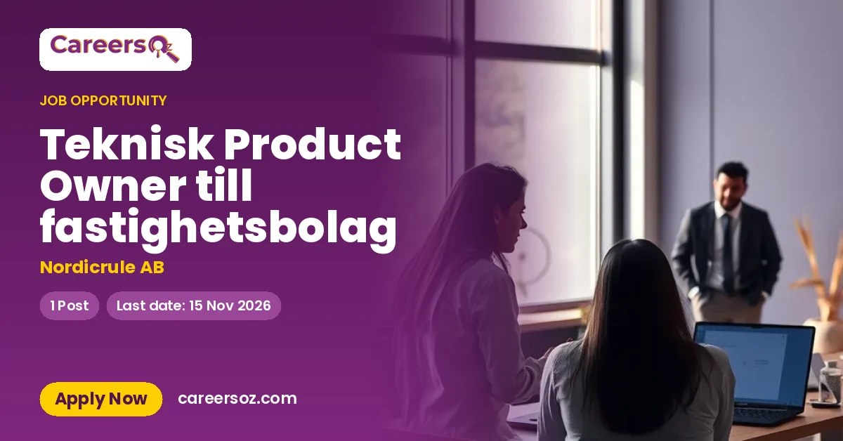 Teknisk Product Owner till fastighetsbolag – Nordicrule AB