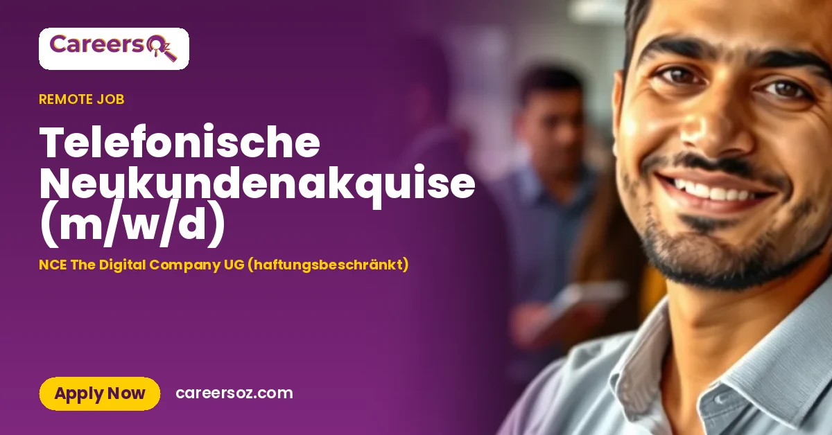 Telefonische Neukundenakquise (m/w/d) – NCE The Digital Company UG (haftungsbeschränkt)