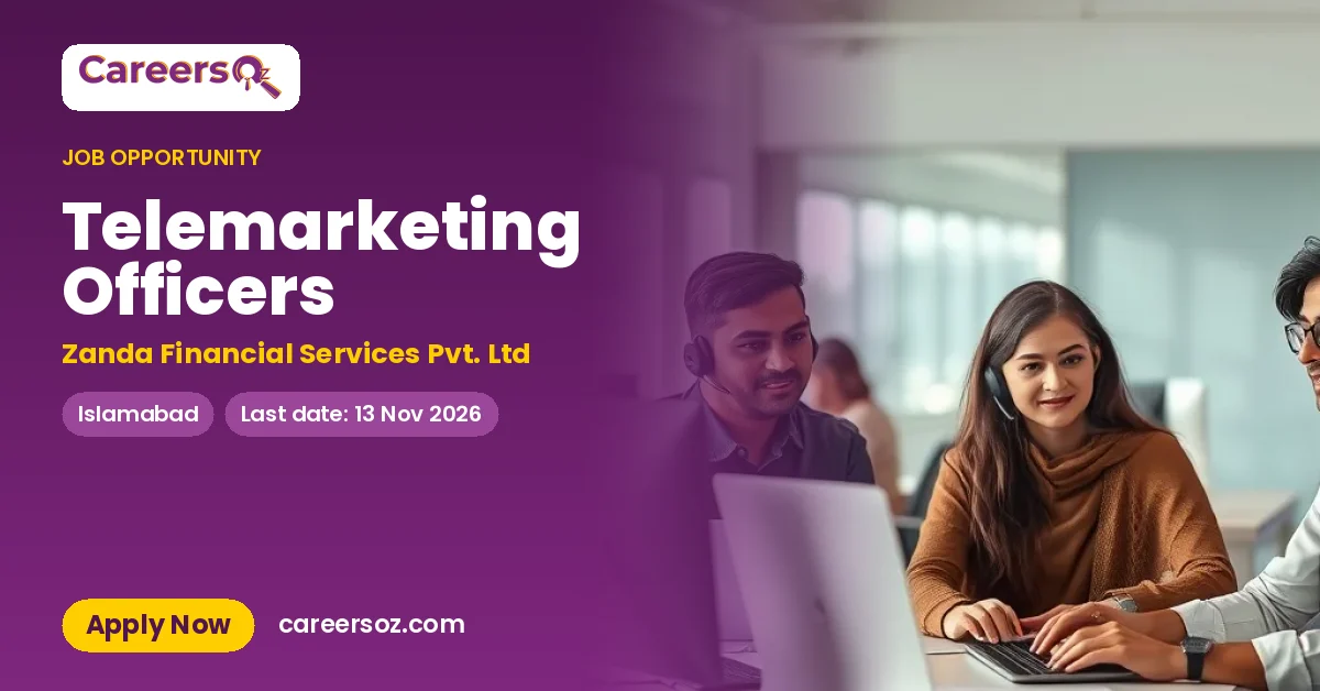 Telemarketing Officers – Zanda Financial Services Pvt. Ltd