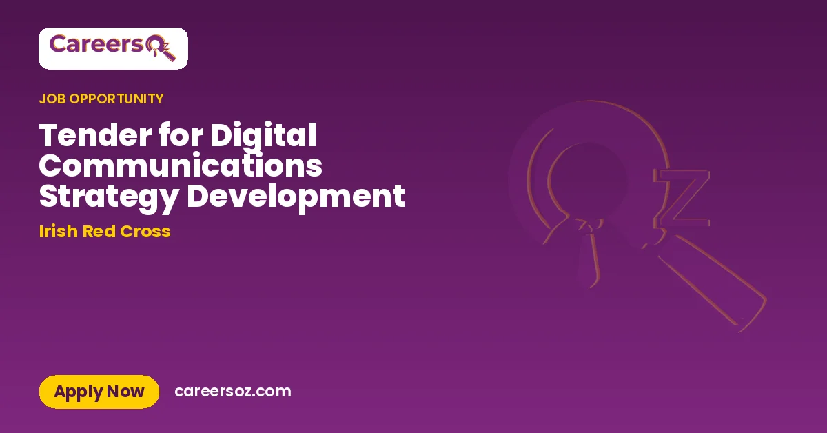 Tender for Digital Communications Strategy Development – Irish Red Cross
