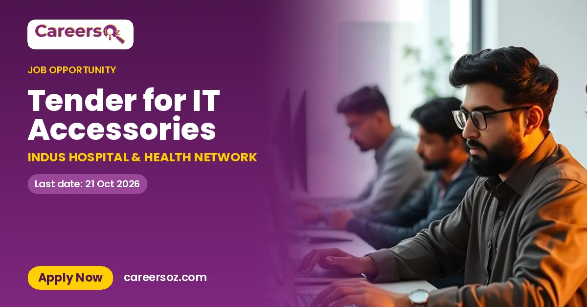 Tender for IT Accessories – INDUS HOSPITAL & HEALTH NETWORK