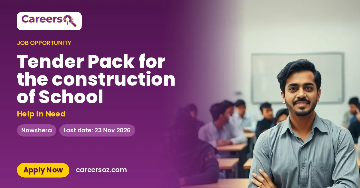 Tender Pack for the construction of School – Help In Need