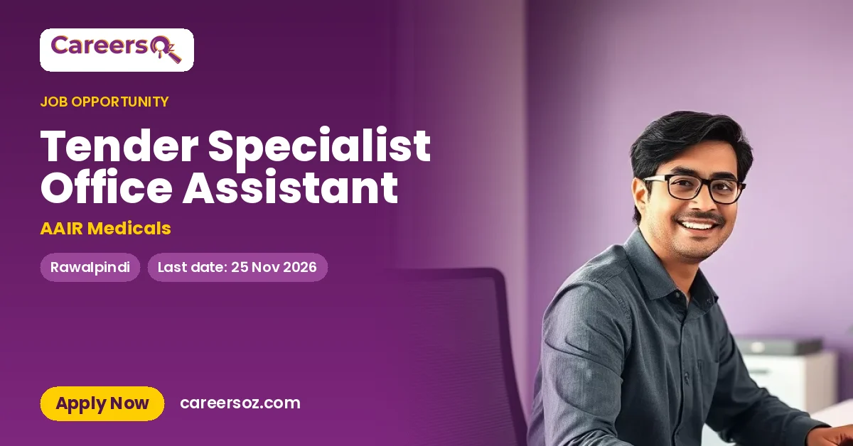 Tender Specialist Office Assistant – AAIR Medicals