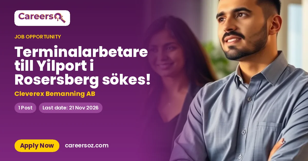 Terminalarbetare till Yilport i Rosersberg sökes! – Cleverex Bemanning AB