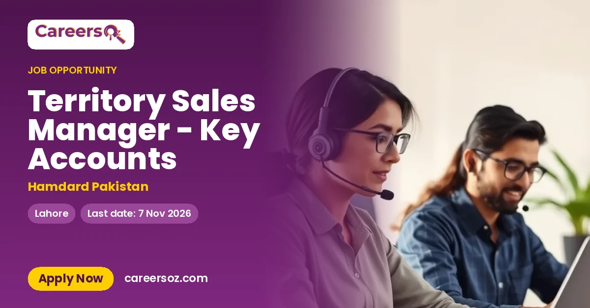 Territory Sales Manager - Key Accounts – Hamdard Pakistan