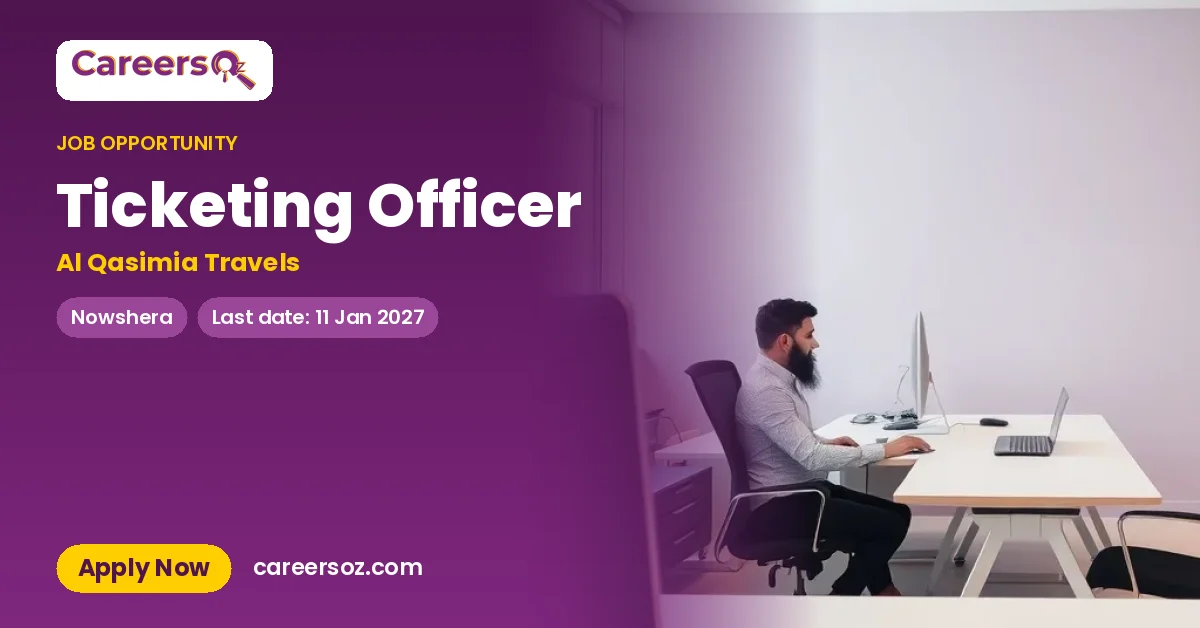 Ticketing Officer – Al Qasimia Travels