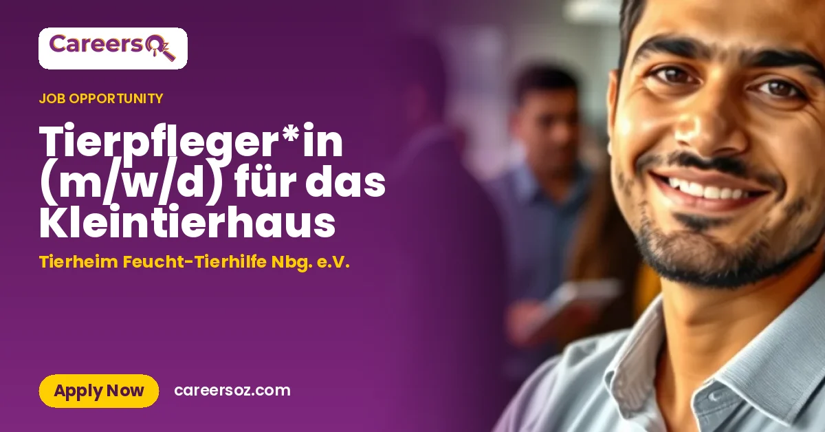 Tierpfleger*in (m/w/d) für das Kleintierhaus – Tierheim Feucht-Tierhilfe Nbg. e.V.