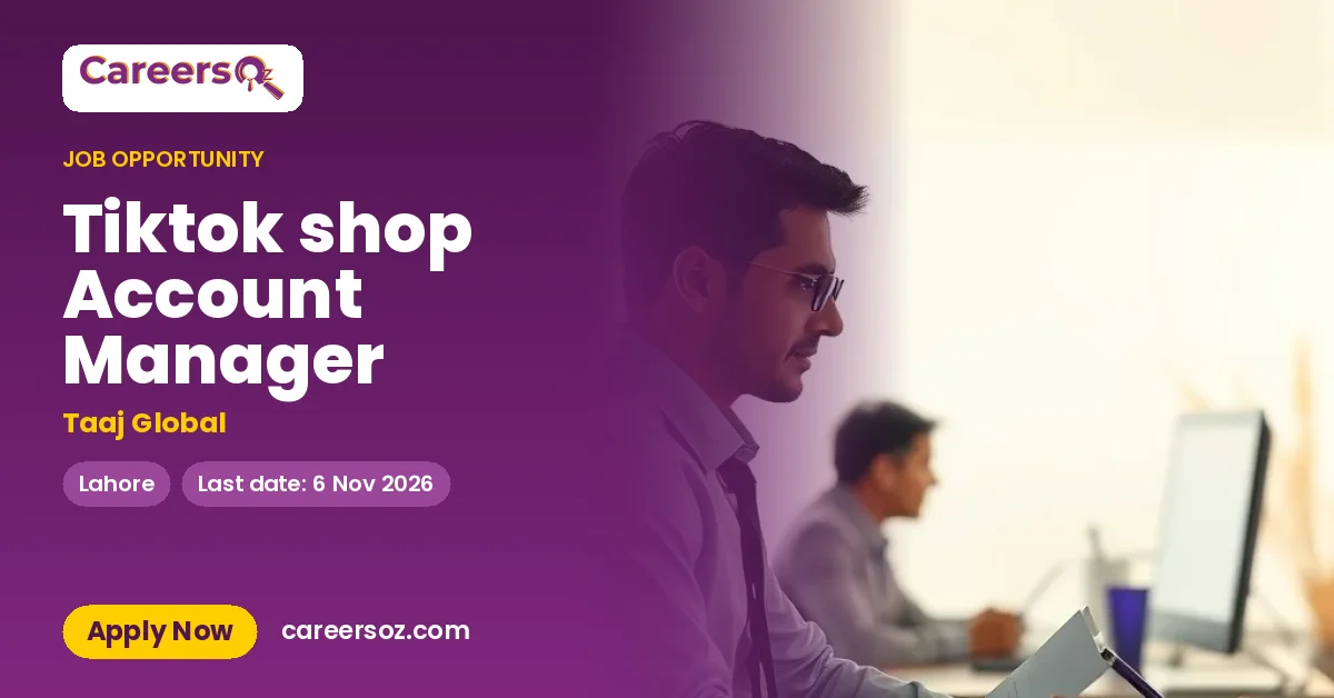 Tiktok shop Account Manager – Taaj Global