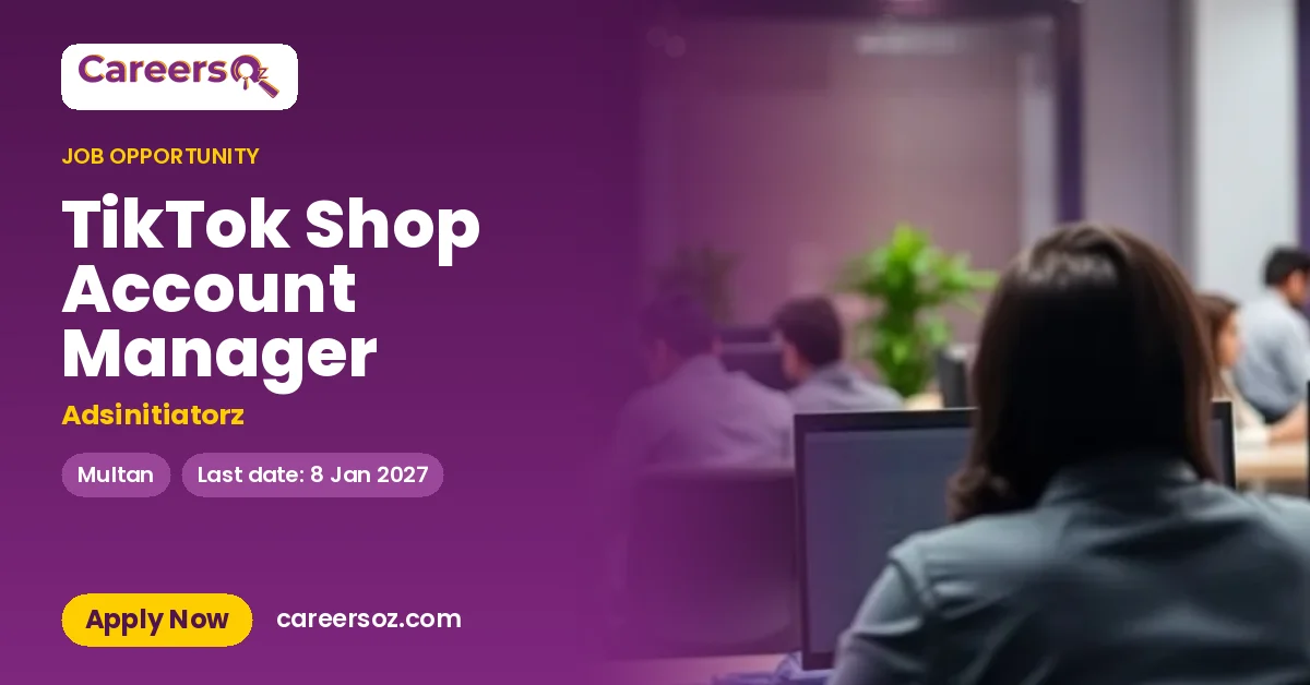TikTok Shop Account Manager – Adsinitiatorz