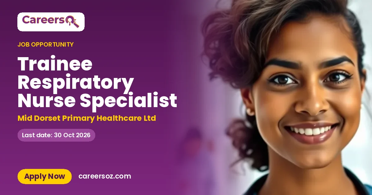 Trainee Respiratory Nurse Specialist – Mid Dorset Primary Healthcare Ltd