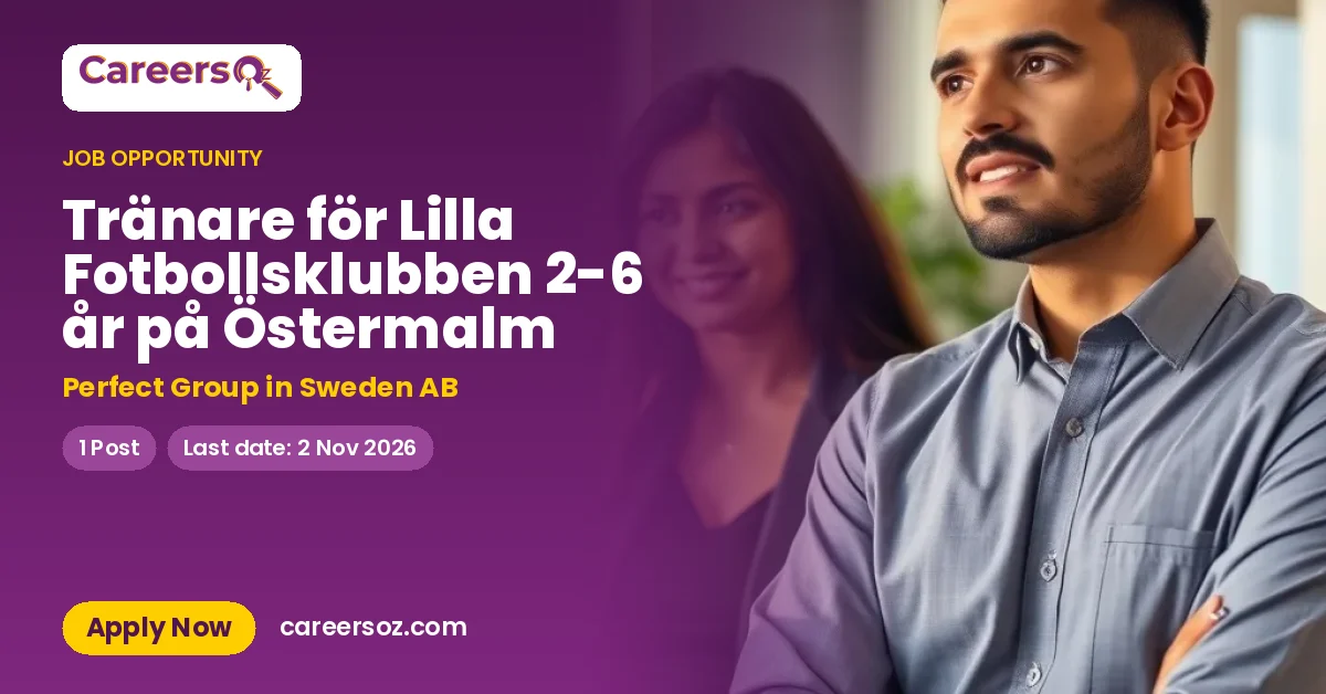 Tränare för Lilla Fotbollsklubben 2-6 år på Östermalm – Perfect Group in Sweden AB