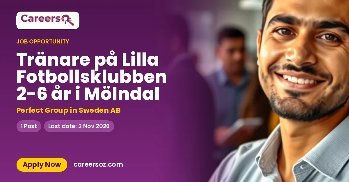 Tränare på Lilla Fotbollsklubben 2-6 år i Mölndal – Perfect Group in Sweden AB