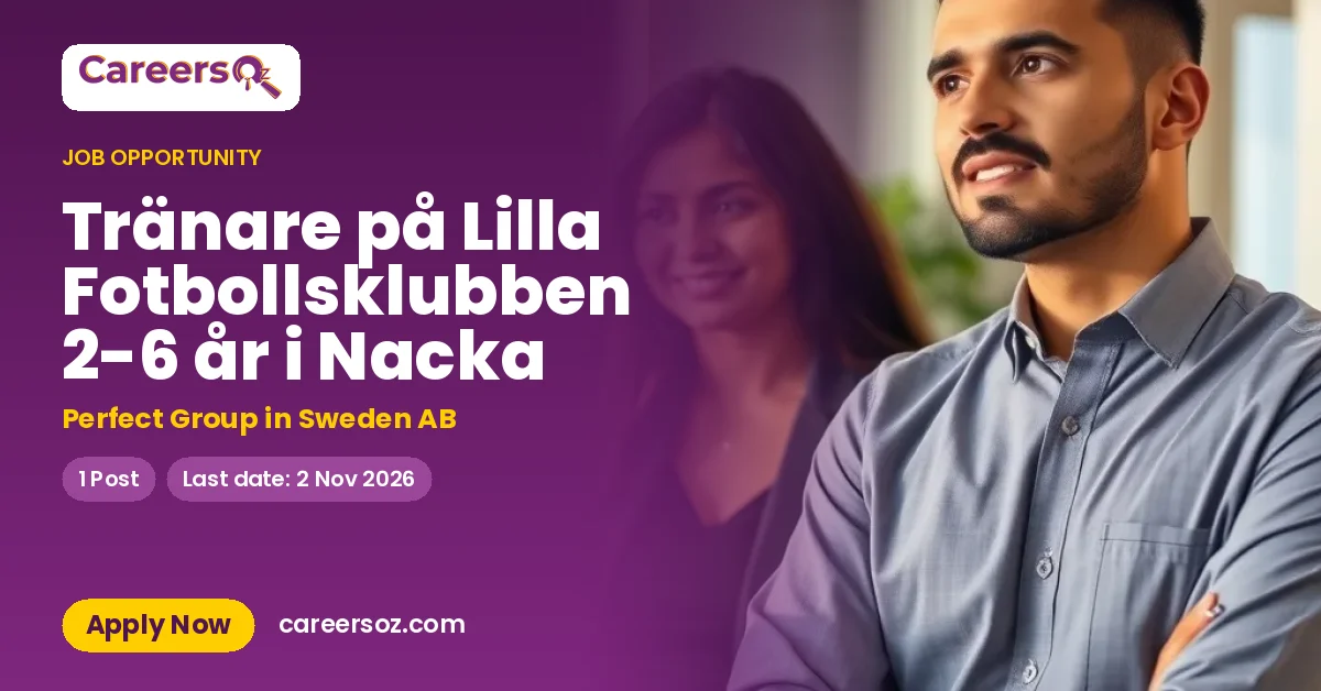 Tränare på Lilla Fotbollsklubben 2-6 år i Nacka – Perfect Group in Sweden AB