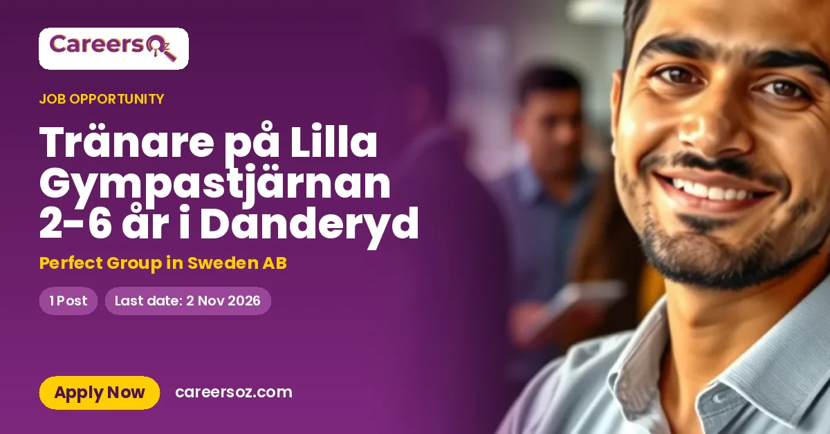 Tränare på Lilla Gympastjärnan 2-6 år i Danderyd – Perfect Group in Sweden AB