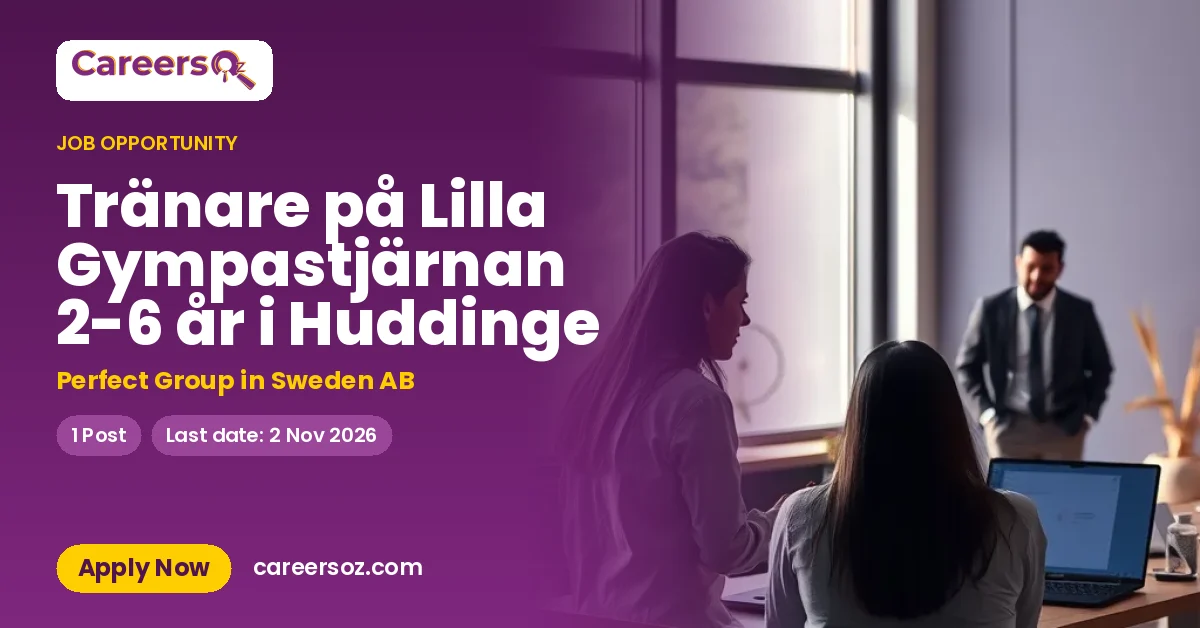Tränare på Lilla Gympastjärnan 2-6 år i Huddinge – Perfect Group in Sweden AB