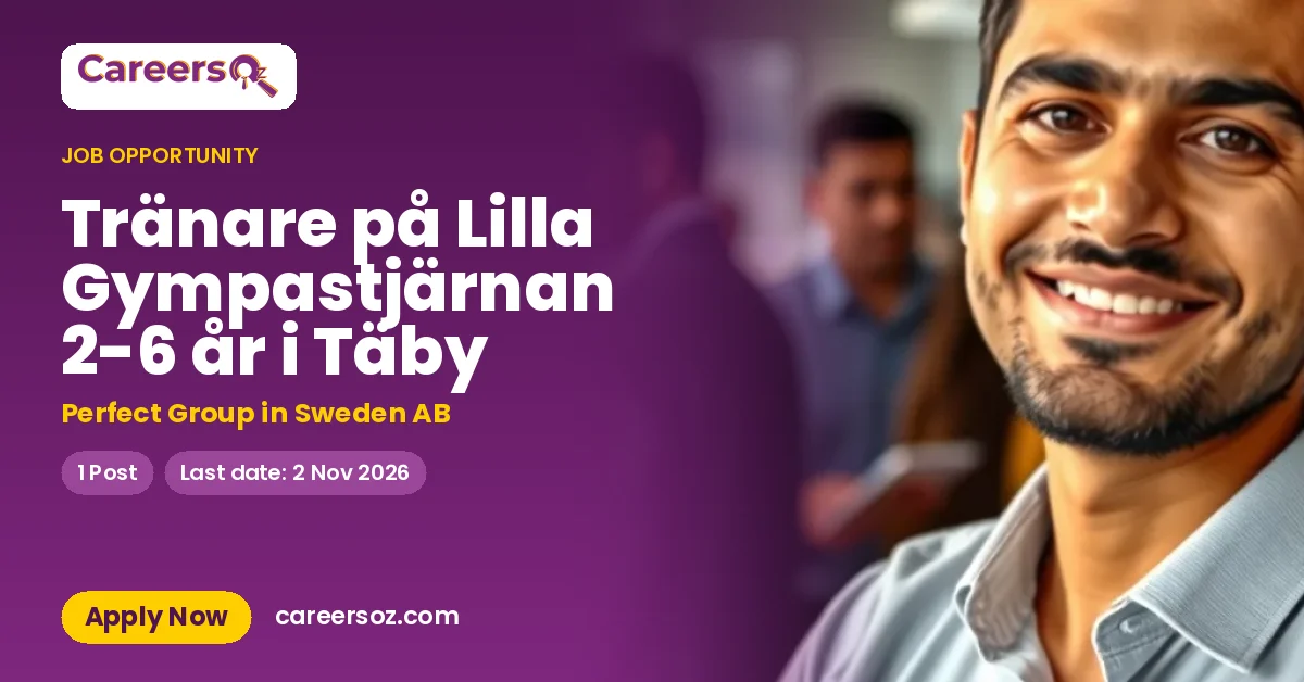 Tränare på Lilla Gympastjärnan 2-6 år i Täby – Perfect Group in Sweden AB