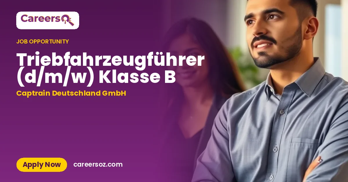 Triebfahrzeugführer (d/m/w) Klasse B – Captrain Deutschland GmbH