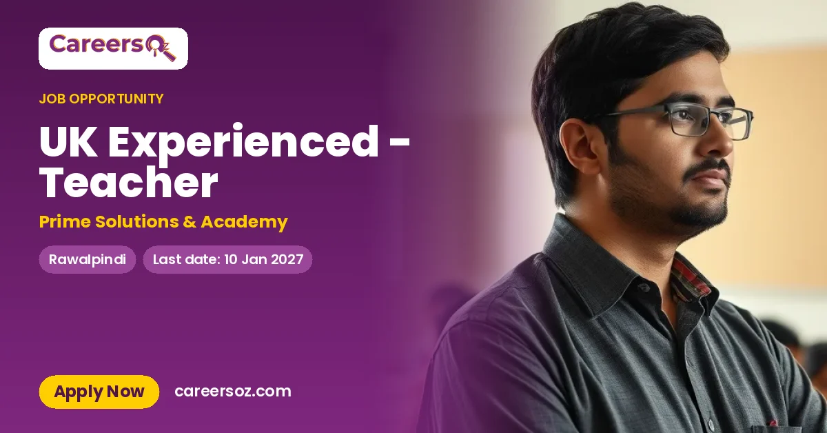 UK Experienced - Teacher – Prime Solutions & Academy