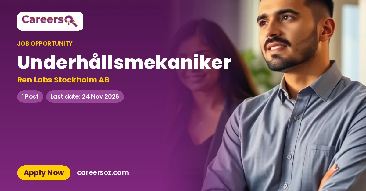 Underhållsmekaniker – Ren Labs Stockholm AB