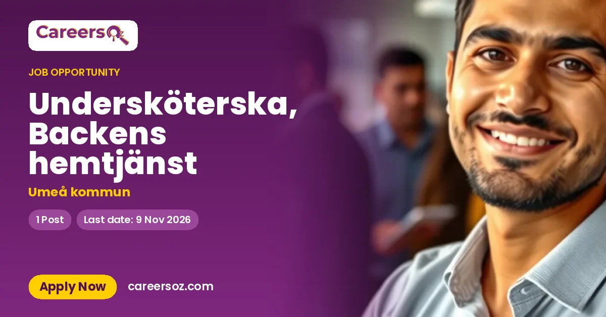 Undersköterska, Backens hemtjänst – Umeå kommun