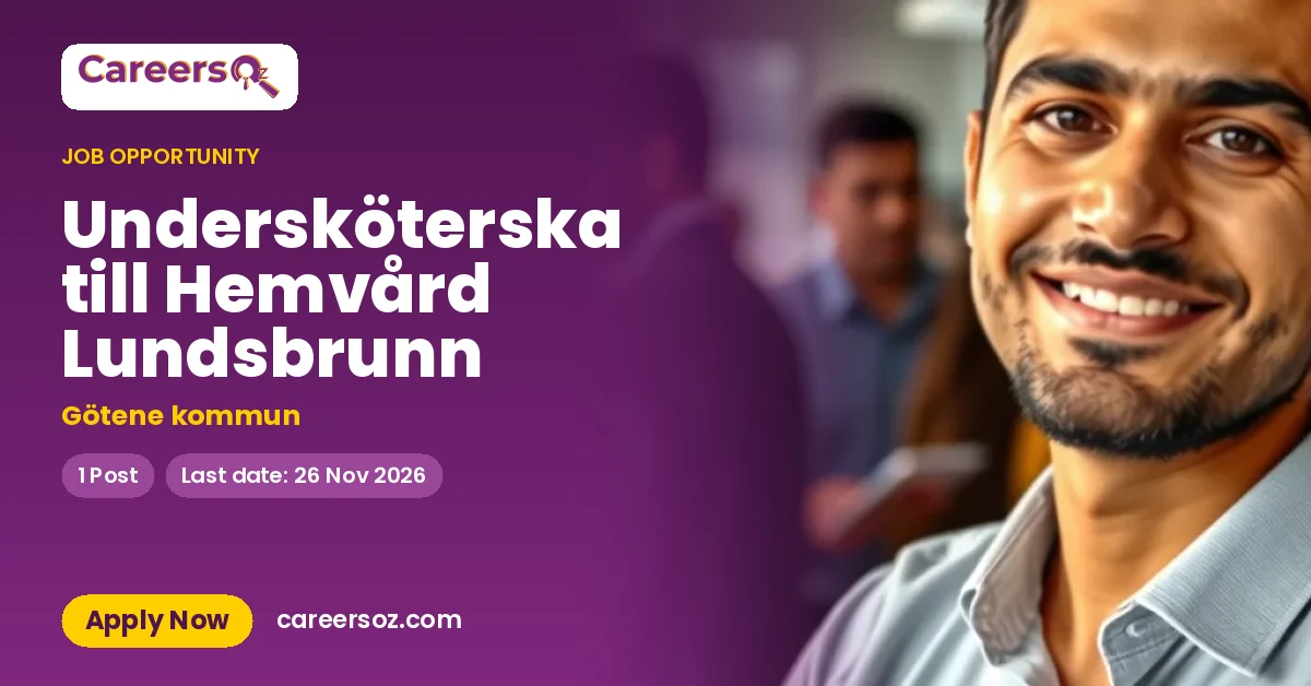 Undersköterska till Hemvård Lundsbrunn – Götene kommun