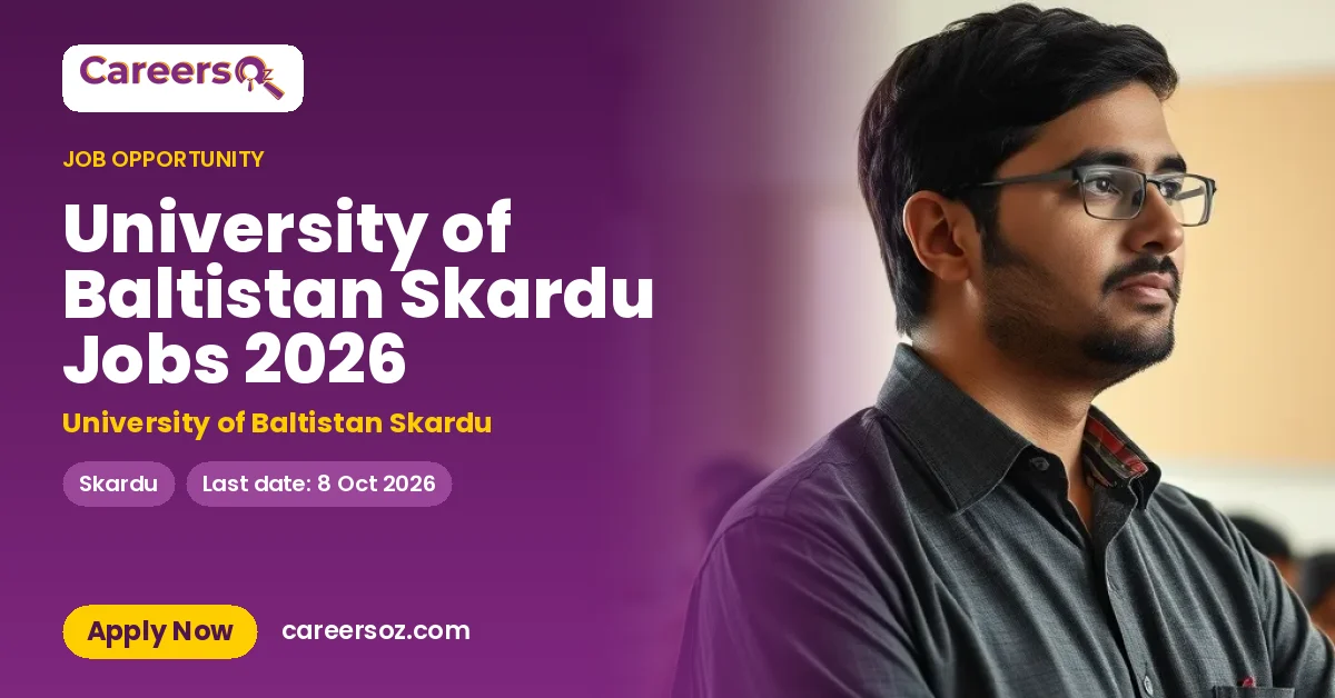 University of Baltistan Skardu Jobs 2026 – University of Baltistan Skardu