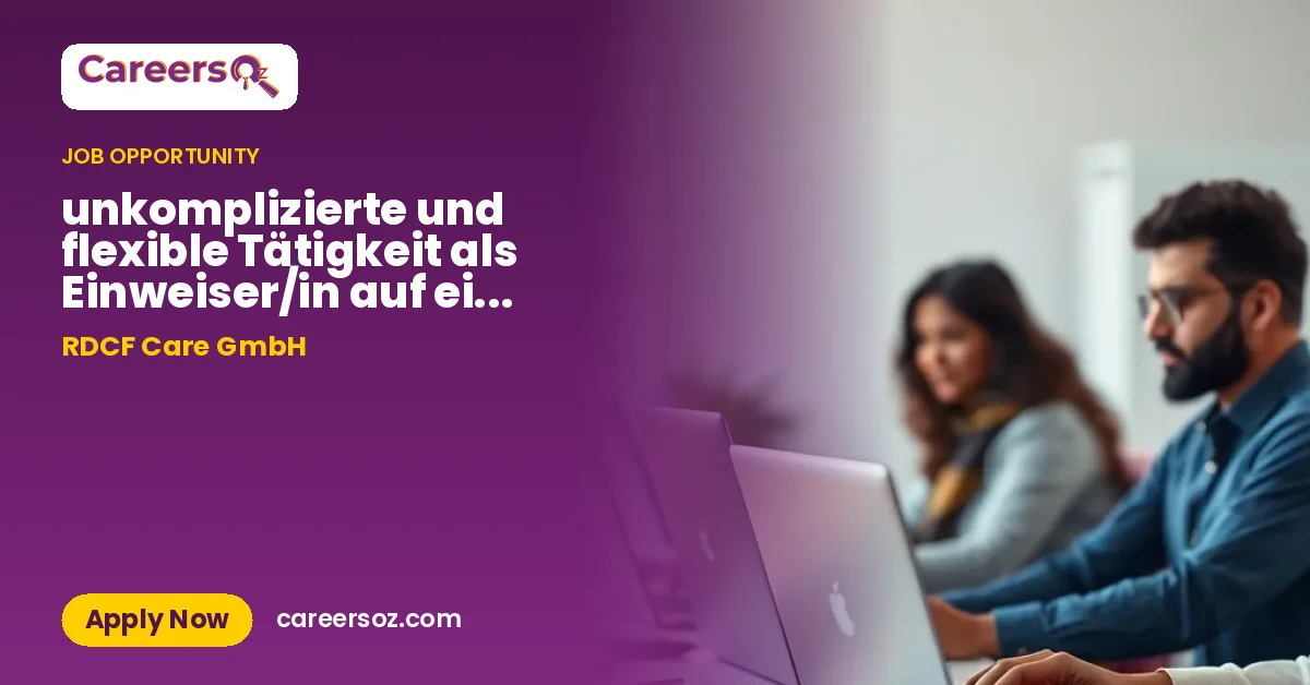 unkomplizierte und flexible Tätigkeit als Einweiser/in auf eine Defibrillatorweste – RDCF Care GmbH