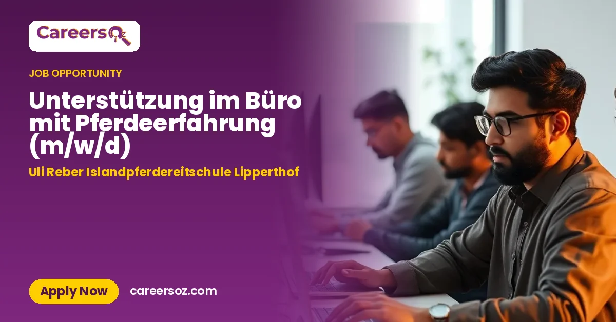 Unterstützung im Büro mit Pferdeerfahrung (m/w/d) – Uli Reber Islandpferdereitschule Lipperthof
