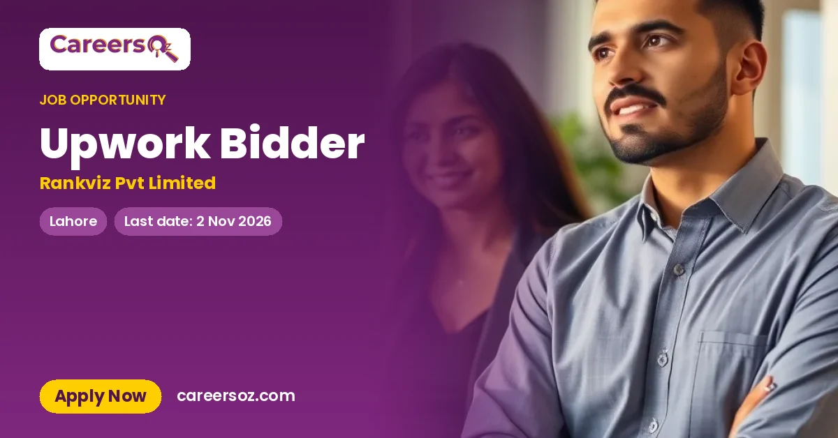 Upwork Bidder – Rankviz Pvt Limited