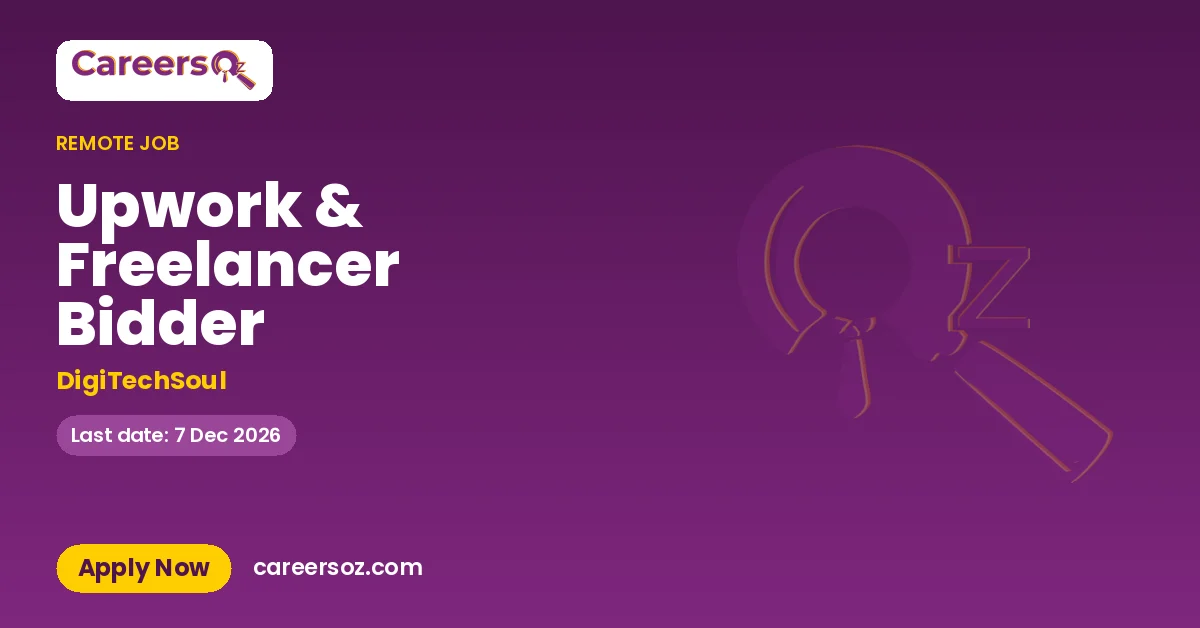 Upwork & Freelancer Bidder – DigiTechSoul