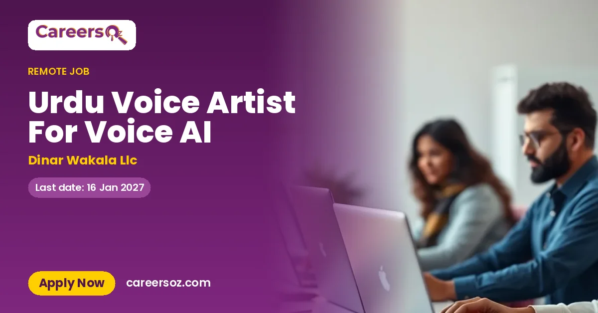 Urdu Voice Artist For Voice AI – Dinar Wakala Llc