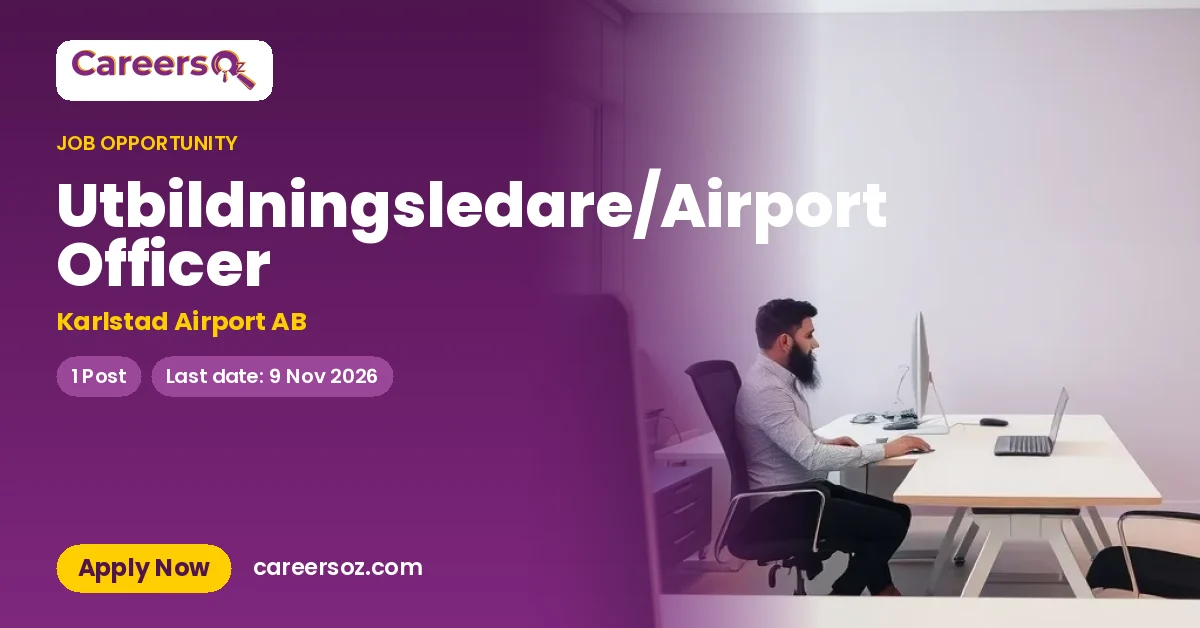 Utbildningsledare/Airport Officer – Karlstad Airport AB