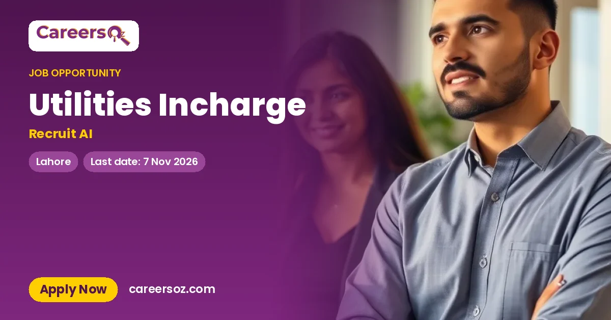 Utilities Incharge – Recruit AI