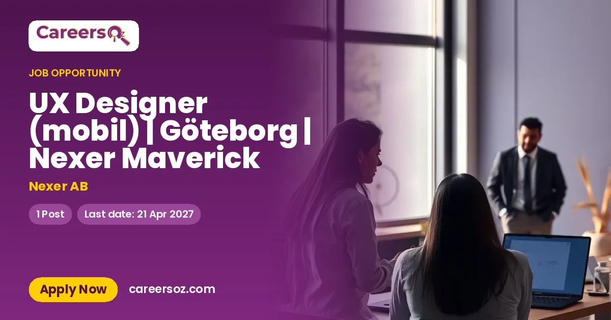 UX Designer (mobil) | Göteborg | Nexer Maverick – Nexer AB