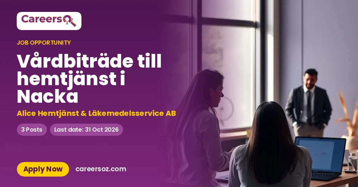 Vårdbiträde till hemtjänst i Nacka – Alice Hemtjänst & Läkemedelsservice AB