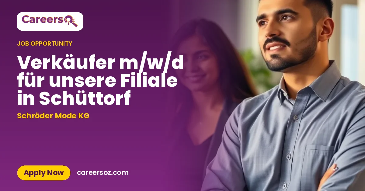 Verkäufer m/w/d für unsere Filiale in Schüttorf – Schröder Mode KG
