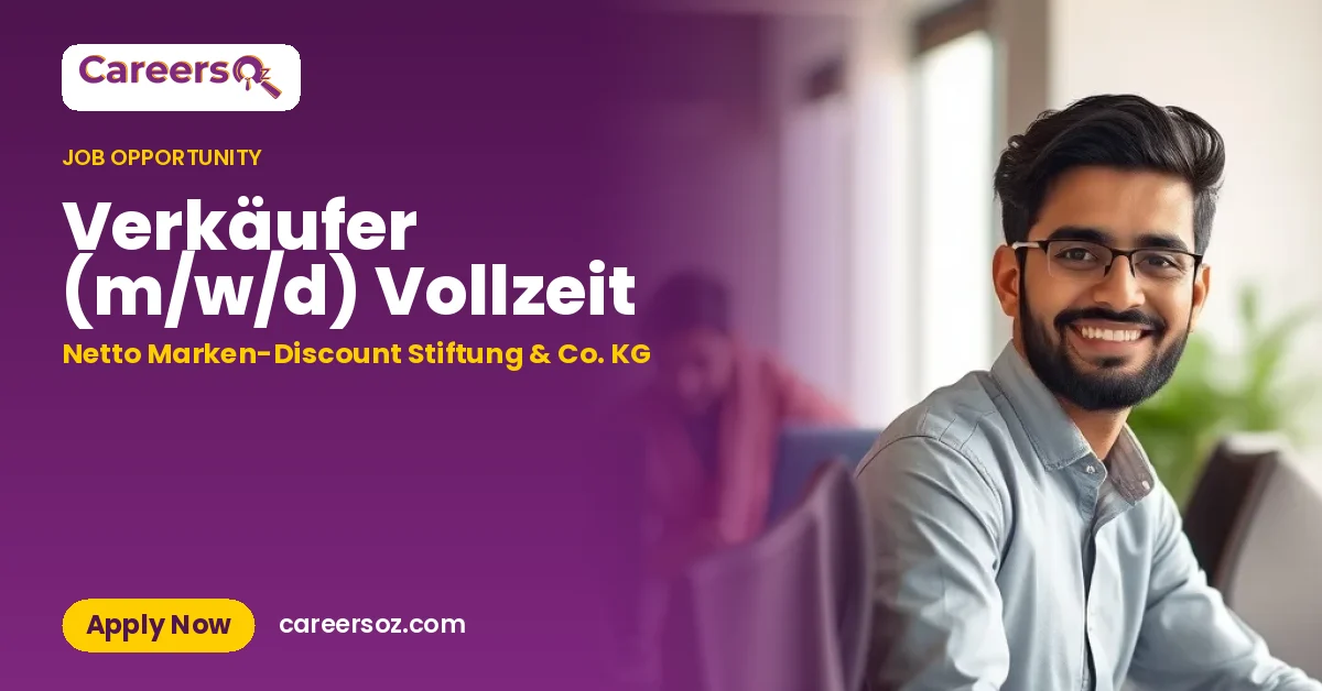 Verkäufer (m/w/d) Vollzeit – Netto Marken-Discount Stiftung & Co. KG