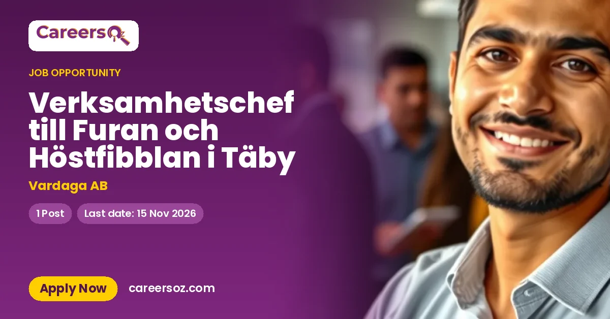 Verksamhetschef till Furan och Höstfibblan i Täby – Vardaga AB