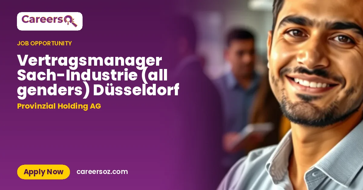Vertragsmanager Sach-Industrie (all genders) Düsseldorf – Provinzial Holding AG