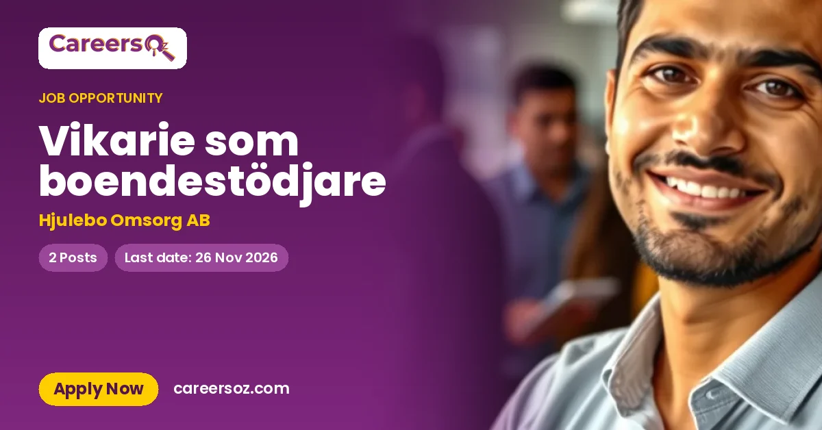 Vikarie som boendestödjare – Hjulebo Omsorg AB