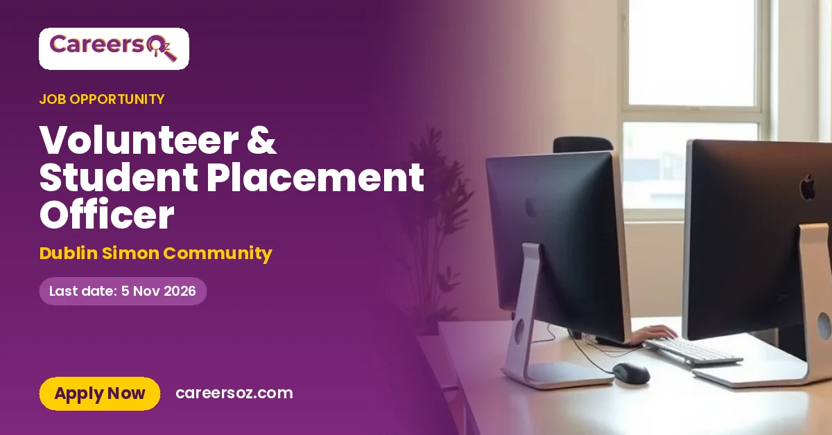 Volunteer & Student Placement Officer – Dublin Simon Community
